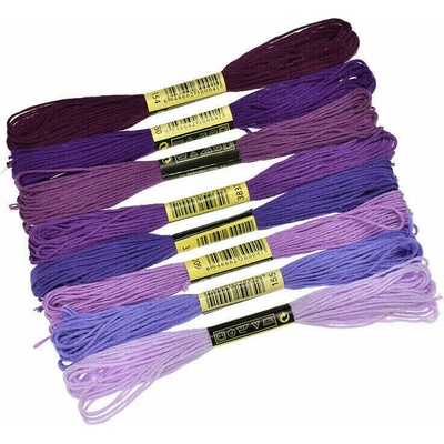 Alma TH013-C1 Violet 8 m Vyšívacia priadza