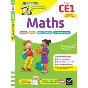 Maths CE1 - Cahier de soutien nouveau programme (2025)