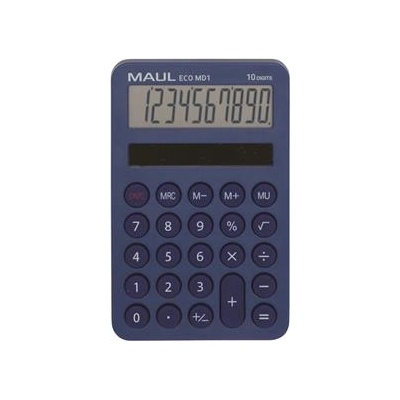 MAUL Настолен калкулатор, 10 цифри, MAUL "Eco MD 1", син 7275034 (7275034)