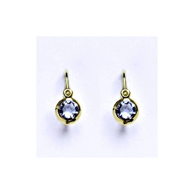 Čištín zlaté dětské syntetický akvamarín NK 1317