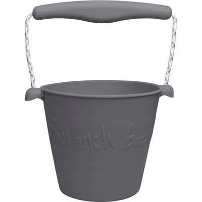 Scrunch Skládací kbelík na vodu a písek Šedý