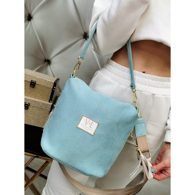 Dámská matná baby blue kabelka