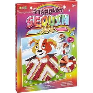 KSG Crafts Творчески комплект KSG Crafts Sequin Art Stardust - Изкуство с пайети и брокат, Куче (1220) - baby