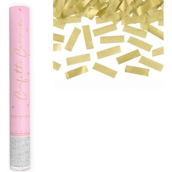 Vystreľovacie papierové konfety zlaté 40 cm