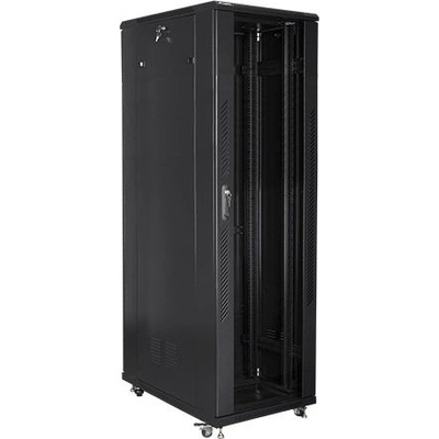 Lanberg Комуникационен шкаф Lanberg rack cabinet 19" free-standing 42U / 800x1000 self-assembly flat pack, black (FF01-8042-12B)