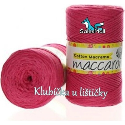 Maccaroni Cotton Macrame sytě růžová 6