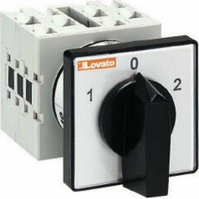 Lovato Electric Vačkový spínač 1-0-2 2P 16A pro zapuštěnou instalaci IP65 GX1652U