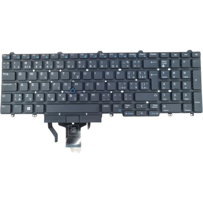 DeTech Podsvícená klávesnice pro notebook Dell E5550, CZ/SK – Zboží Mobilmania