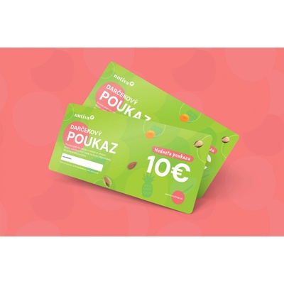 Nutiva.sk Poukážka v hodnote 10€