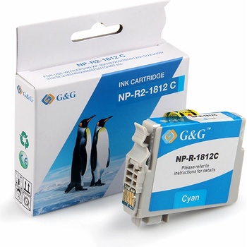 Compatible ГЛАВА ЗА EPSON Expression Home XP 30/102/202/205/302/305/402/405 - Cyan - C13T18024010/C13T18124010 - PN NP-R-1812C - G&G (NP-R-1812C)