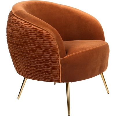 Bold Monkey Oranžové sametové lounge So Curvy