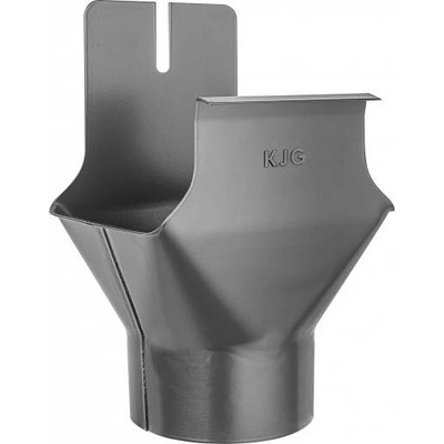 KJG Kotlík žľabový hranatý/polkruhový 200 mm Ø 60 mm pozink RAL 7016 antracit