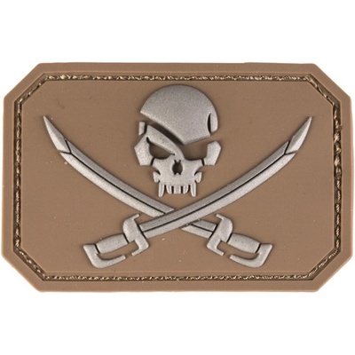 Nášivka Mil-Tec Skull Swords - coyote