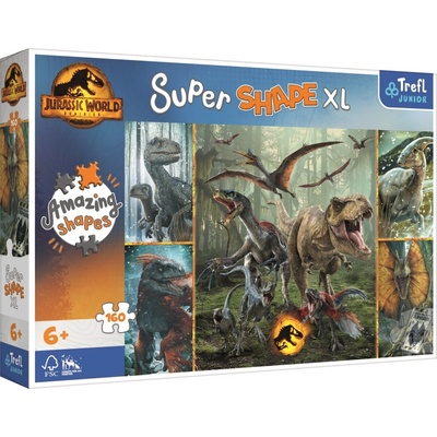 TREFL Super Shape XL Jurský svet Nezvyčajní dinosauri 160 dielov
