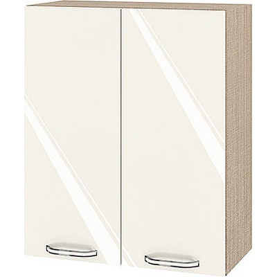 ИРИМ Горен кухненски шкаф Сити МФ-Крийм гланц-11-3 60 см