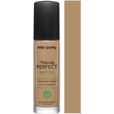 Miss Sporty Naturally Perfect Match make-up 201 Classic Beige 30 ml