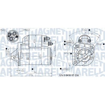 Startér MAGNETI MARELLI 063721442010