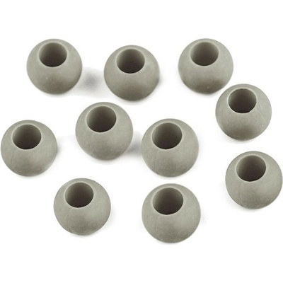 Plastové korálky matné s veľkým prievlakom/plavkové 10x12 mm Farba: 18 (23) šedá