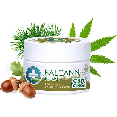 Annabis Balcann konopná Bio mast CBD+CBG 50 ml