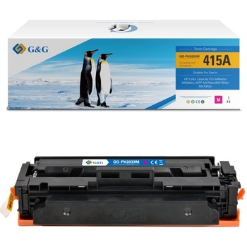 Compatible КАСЕТА ЗА HP Color Laserjet PRO M454dn/M454dw/MFP M479dw/M479fdn/M479fdw - WITH CHIP / С ЧИП - Magenta - /415A/ - W2033A - PN NT-PH2033M - G&G (NT-PH2033M)