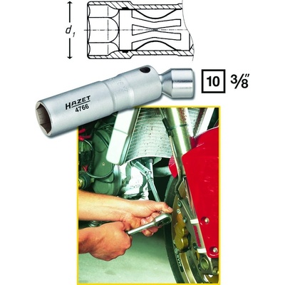Nástrčná hlavica na zapaľovacie sviečky 16 mm HAZET 4766