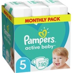 Pampers Бебешки пелени Pampers - Active Baby 5, 150 броя (1007000144) - baby