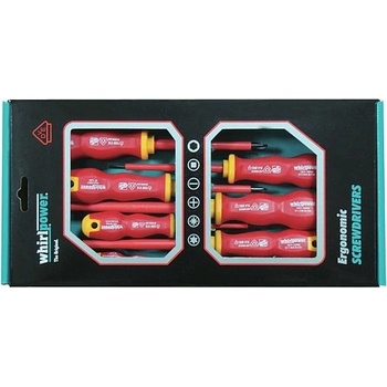 Sada skrutkovačov Whirlpower® 102-105, elektrikárska, 5 dielna, VDE 1000, Ergonomic
