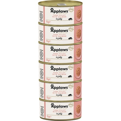 Applaws Cat Tuňák s lososem v želé 6 x 70 g