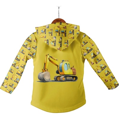 Takoy Panel so strihom 110 softshell bunda bagre žlté - Jarný