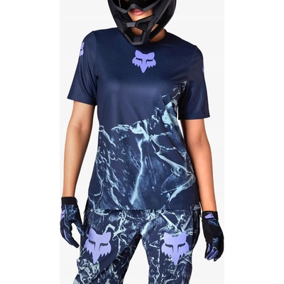 FOX Ranger SS Jersey Img Print Arctic Blue dámsky