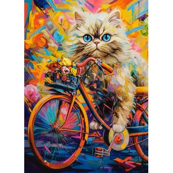 Image 1 of Castorland - Puzzle Kittens Floral Ride - 180 piese