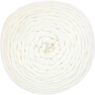 Vlna-hep Příze Twist 5mm - bavlna - macrame Twist: 8171 Přírodní bílá - krémová