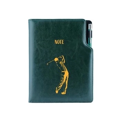 DESIGN B5 Notes zápisník linkovaný zelená Golf muž