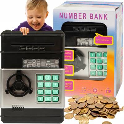 POKLADNIČKA SEJF BLOW SB-06 NA PIN, MINCE A BANKOVKY, ELEKTRONICKÁ PRO DĚTI