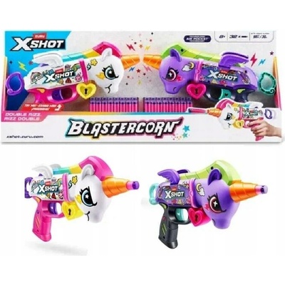 XShot Blastercorn Série 1 - 2 Pistole na šipky Jednorožci - 36855