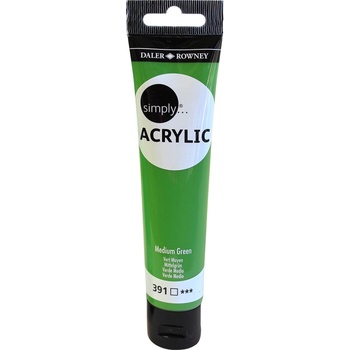 Image 1 of Daler-Rowney Simply АКРИЛНА боя Medium Green 75 ml 1 бр (126975391)