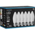 Mexen Nova 6x LED крушка E27, C37, 5W, Неутрална - 4000K, 525 lm - L102-E27-0540-01x06 (L102-E27-0540-01x06)