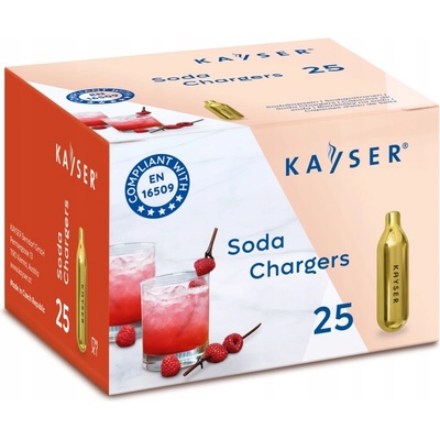 Kayser Náboje do sifonu na perlivou vodu CO2 25 ks – Zboží Dáma