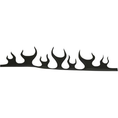 Samolepící 3D emblém Highway Hawk FLAME plameny malý černá