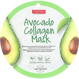 Purederm Лист маска за лице Avocado Collagen, 18 ml