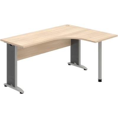 OFFICE PRO s.r.o. HOBIS kancelársky stôl pracovný tvarový, ergo ľavý - CE 60 L, agát