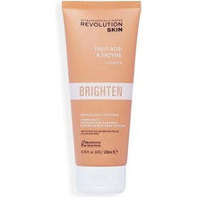 Revolution Skincare Brighten Fruit Acid & Enzyme rozjasňující čisticí gel s AHA kyselinami 200 ml