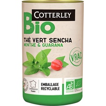 Cotterley BIO zelený čaj sencha s mátou a guaranou 90 g