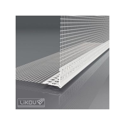 LIKOV LK-LP PVC lišta rohová s prolisem a s dělenou tkaninou délka 2,5m