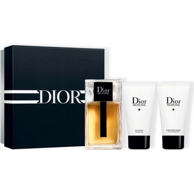 Christian Dior Dior Homme 2020 EDT pre mužov 100 ml + sprchový gél 50 ml + balzám po holení 50 ml darčeková sada