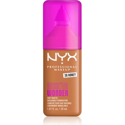 NYX Professional Makeup Make ‘Em Wonder лек матиращ фон дьо тен цвят 26 Honey 30ml