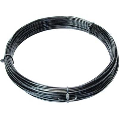 Železný drát poplastovaný černý 3,1 mm, 25 m