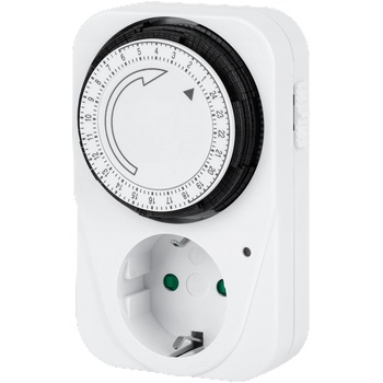 DPM dt01s - Таймер механичен, контакт шуко, бял (dt01s)