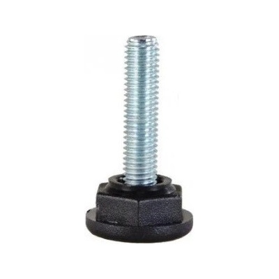 Nivelační nožička s plastovou základnou průměr 30mm, M10, H 30mm