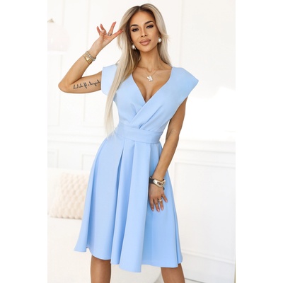 Numoco Къдрава миди рокля с деколте тип "молив" и колан Numoco numoco | Sin | ЖЕНИ | S